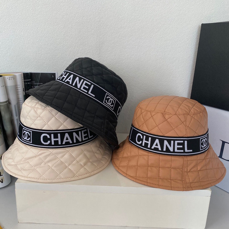 レザー綿入れ厚手暖かいバケット帽子Chanelキャップ通販
