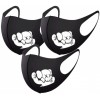 カウズブランド3D立体マスクかわいい夏 UVカット 花粉 ウイルス対策マスブラックコットンフィット洗えるマスク高級ブランド小顔効果フェイス繰り返しマスク