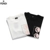 Fendiフェンディ半袖Ｔシャツブランド男女同型2021春夏コットンｔシャツファッション黒白カップル丸首Ｔシャツ