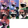 ブランド原神神の目の夜光マスクファッションアニメ洗えるマスクアイデア 個性 コットン快適 布マスク防風 防塵 抗菌ウィルス対策マスク2点セット激安