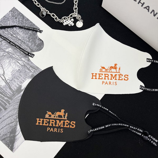 エルメスブランドマスクHermes おしゃれ 簡約 洗えるマスク 通気性がよい 接触冷感 繰り返しマスク レディースメンズ人気 3d立体 フェイスマスク 抗菌 防護