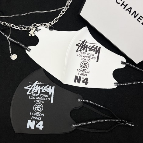 ステューシーハイブランドマスクスタイリッシュ 洗えるマスクStussy 接触冷感 通気性がよい フェイスマスク 薄手 涼しい 日焼け止め ウィルス対策マスク