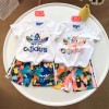 アディダス キッズ tシャツ半パンツ上下セット ハイブランドAdidas おしゃれ 高品質 コットン半袖 tシャツ 肌に優しい 丸首 tシャツ 半ズボンスーツ 子供 100-160cm夏