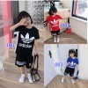  ハイブランドアディダス tシャツ ハーフパンツ キッズ Adidas シンプル スタイリッシュ 子供服 tシャツ 上着 パンツ ズボン 上下セット 少女 少年 純綿 カジュアル tシャツ パンツ