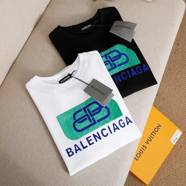 バレンシアガ ハイブランド Tシャツ ファッション 高品質 純綿 Tシャツ 上着 Balenciaga 男女兼用 快適 半袖Tシャツ カジュアル オーバーサイズ T-Shirt 春夏