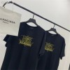 バレンシアガ ブランド tシャツ半袖 春夏コットン 肌に優しい 上着 トップス 男女兼用人気 tシャツ オーバーサイズ ゆったり 快適コーデ カップル ティーシャツ