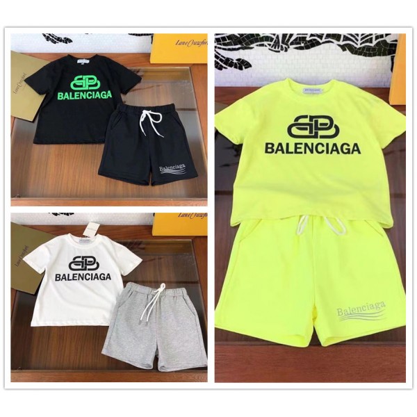 バレンシアガ キッズ tシャツ ハーフパンツ 2点セットハイブランド Balenciaga ...