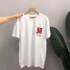 Burberryブランドｔシャツ夏 純綿 半袖 tシャツバーバリーカジュアル ゆったりレディースメンズ 人気 tシャツ シンプル 丸首 柔らかい 肌に優しい tシャツ上着 