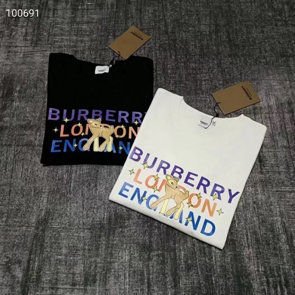 バーバリーブランドパーカー長袖 黒白 純綿 プルオーバーBurberry 春秋 オーバーサイズ ...