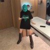 セリーヌハイブランドtシャツCeline 簡約スタイリッシュ半袖 tシャツ純綿 肌に優しい tシャツ 上着 ドロップショルダー ルーズ カジュアル tシャツ