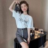 セリーヌ tシャツハイブランド Celine おしゃれ カジュアル tシャツ トップス ファッション 黒白 半袖 tシャツ 上着 オーバーサイズゆったりティーシャツ 男女兼用