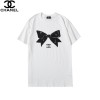 シャネル ブランド tシャツ半袖 春夏 純綿 肌に優しい 快適 上着 tシャツ Chanel 簡約 定番 黒白2色 ゆったり tシャツ レディースメンズトップス