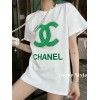 CHANELハイブランド tシャツ パロディシャネル レディースシンプル 純綿 着心地がよい 半袖 tシャツ 吸汗性よい カジュアル tシャツ 上着