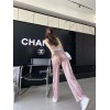 ハイブランドシャネル ガウチョパンツChanel トレンド 涼しい ワイドパンツ ズボン ガウチョパンツ ハイウエスト ストレートパンツ ボトムス 普段着