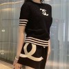 ハイブランドシャネル tシャツ Chanel おしゃれ 高品質 ニット tシャツ 爽やか 着心地抜群 半袖 tシャツ 上着 夏 薄手 涼しい tシャツ 女