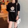 シャネル ブランド tシャツ 女性 ブラック ホワイト 半袖 tシャツ トップス 高品質 純綿 肌に優しい 快適 tシャツ 上着 カジュアル ルーズ ティーシャツ