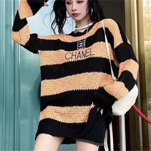 シャネル セーター ハイブランド Chanel 春秋 編み物 ...