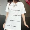 ハイブランドシャネル tシャツ コットン 肌に優しい 快適 tシャツ 上着 スタイリッシュ やわらか 半袖 tシャツ カジュアル コーデ 気質 tシャツ インナー