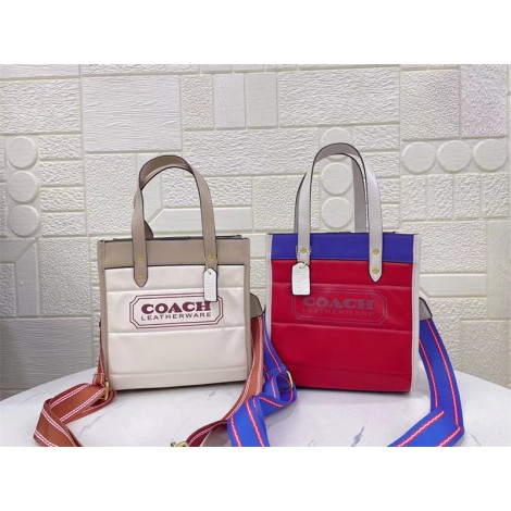 COACHハイブランドハンドバッグおしゃれ 高品質 トートバッグコーチ 精緻 金具ロゴ付き 斜め掛けカバン 女性 大人っぽい 上品 ショルダーバッグ 通勤