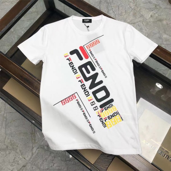 FENDIハイブランド tシャツ トレンド 潮流 半袖 丸首 ...