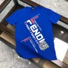 FENDIハイブランド tシャツ トレンド 潮流 半袖 丸首 tシャツ FFモノグラムカジュアルtシャツフェンディコットン柔らかい 肌に優しい tシャツ