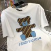 ハイブランドFENDI 半袖 tシャツ ファッション 定番 黒白2色 tシャツ フェンディ 純綿 肌に優しい 快適 tシャツ 可愛い カジュアル T-shirt