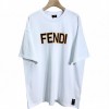 FENDIハイブランド tシャツフェンディ純綿 肌に優しい 半袖Tシャツレディースメンズファッションドロップショルダー ルーズ Tシャツ トップス 夏