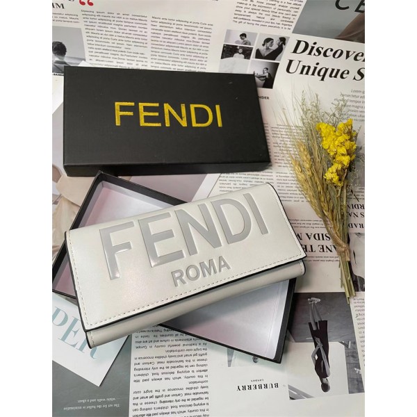 FENDIハイブランド 財布 フェンディ定番ロゴ 三つ折りウォレット ファッション高級感 大容量 ...