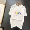 FENDIハイブランドtシャツフェンディ スタイリッシュ カラフルロゴ 半袖 tシャツ 夏 オーバーサイズ ルーズ tシャツ レディースメンズ 上着 トップス