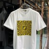 ハイブランドフェンディ tシャツ FENDI 個性FFロゴ 純綿 着心地がよい tシャツ スタイリッシュ ストリート 半袖 tシャツ 上着 インナー 男