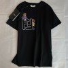 フェンディブランド tシャツパロディ FENDI 可愛い 半袖 tシャツ 純綿 肌触りがよい 快適 tシャツ 上着 カジュアルコーディネートtシャツ