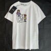 フェンディブランド tシャツパロディ FENDI 可愛い 半袖 tシャツ 純綿 肌触りがよい 快適 tシャツ 上着 カジュアルコーディネートtシャツ