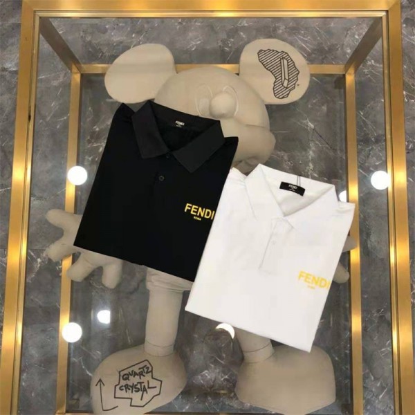 ハイブランドフェンディ tシャツ Fendi シンプル ホワイト ブラック ...