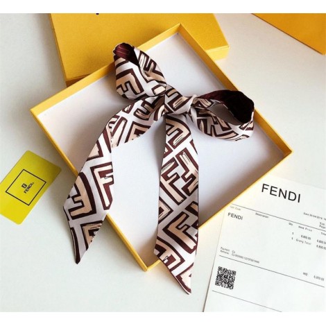 フェンディ スカーフ ハイブランド FENDI おしゃれ かわいい 肌に優しい マフラー 女性 気質 絹 スカーフ 多機能 バッグ飾り ネックスカーフ