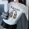 フェンディプルオーバー ハイブランド Fendi スタイリッシュ 高品質 パーカー コットン 着心地抜群 丸首 スウェット トレーナー 男女兼用 秋冬服 普段着