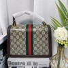 グッチブランドハンドバッグ レディース向け ファッション 簡約 手提げバッグ Gucci 定番プリント バッグ カバン 高級感人気 GG金具ロゴ 4色 選択ハンドバッグ