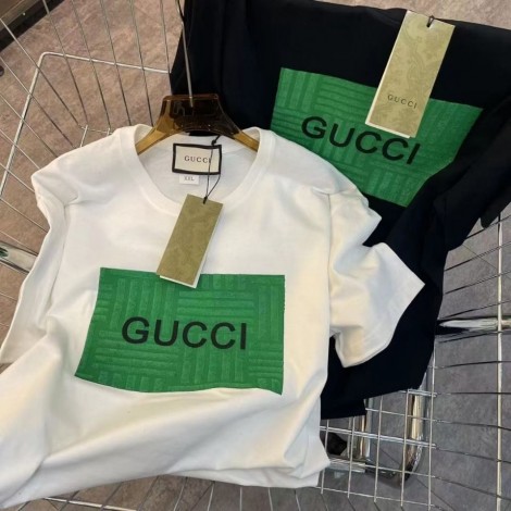 グッチハイブランド tシャツ簡約 スタイリッシュ 半袖 tシャツGUCCI 高品質 純綿 着心地抜群 tシャツ カジュアル 男女兼用 丸首 tシャツ