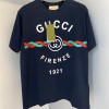 グッチブランド tシャツ 半袖 tシャツ Gucci スタイリッシュ 純綿 着心地がよい 丸首 ｔシャツ トップス カジュアル ゆったり コーデ tシャツレディースメンズ人気