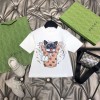 グッチ 子供服 上下セットハイブランドGUCCI 半袖tシャツショートスカートセットアップ 子ども用 Tシャツ スカート キッズ服 2点セット ガールズ 普段着 スポーツウェア 夏