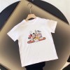 グッチ ディズニー コラボブランドキッズ tシャツ かわいい 高品質 tシャツ 子供 ガールズ ボイ 純綿 着心地がよい 半袖tシャツカジュアル 潮流 子供服