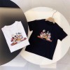 グッチ ディズニー コラボブランドキッズ tシャツ かわいい 高品質 tシャツ 子供 ガールズ ボイ 純綿 着心地がよい 半袖tシャツカジュアル 潮流 子供服