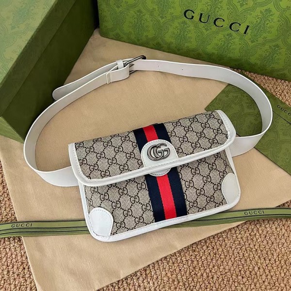 GUCCI ハイブランドボディバッグ ウェストバッグ グッチ クラシックGGロゴ 斜め掛けバッグ ...