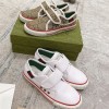 ハイブランドグッチカジュアル シューズ GUCCI 定番ロゴ スタイリッシュ スニーカー 靴 マジックテープ 脱ぎ履きしやすい シューズ通勤 運動22.5-27.5cm