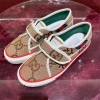 ハイブランドグッチカジュアル シューズ GUCCI 定番ロゴ スタイリッシュ スニーカー 靴 マジックテープ 脱ぎ履きしやすい シューズ通勤 運動22.5-27.5cm