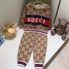 ハイブランドグッチ パーカー 長パンツ 上下セット 子供服 Gucci おしゃれ 潮流 長袖 プルオーバー ウェスト調整可 ズボン ガールズ ボーイ 厚手 秋冬服 