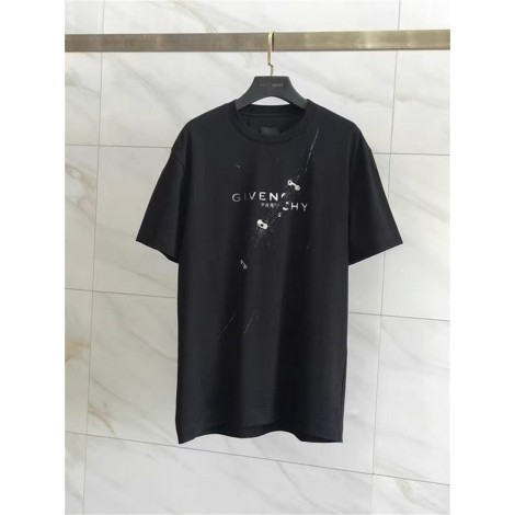 ジバンシィ tシャツハイブランドGivenchy 個性ロゴ 夏 半袖 tシャツ上着 純綿 着心地がよい tシャツ ファッション潮流 レディースメンズ tシャツ トップス