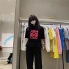 LOEWEハイブランド半袖 tシャツ ロエベ スタイリッシュ 高品質 ゆったり tシャツ 上着 簡約 純綿 肌に優しい tシャツ男女兼用