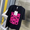 ハイブランドロエベ tシャツおしゃれ高品質 純綿 肌に優しい 丸首 tシャツドロップショルダー ルーズ カジュアル tシャツ 上着 夏 半袖 快適 インナー Tシャツ