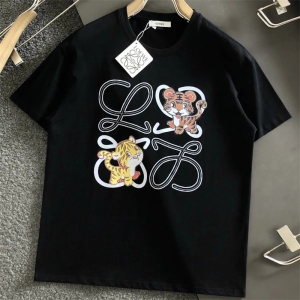 ロエベ tシャツ ハイブランド Loewe ファッション質感 丸首 ...