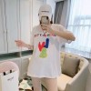 ルイヴィトンブランド Tシャツ 半袖 ファッション潮流 ゆったり tシャツ春夏 少女少年 カジュアル 丸首 tシャツコットン高品質トップス